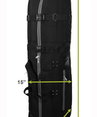 first class golf travel bag black cover measurements