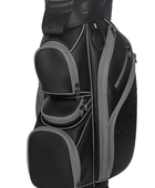 revcore black cart golf bag by caddydaddy front