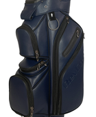 revcore blue cart golf bag by caddydaddy side view