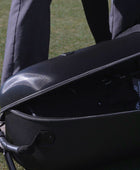 enforcer hard top travel bag case on golf course